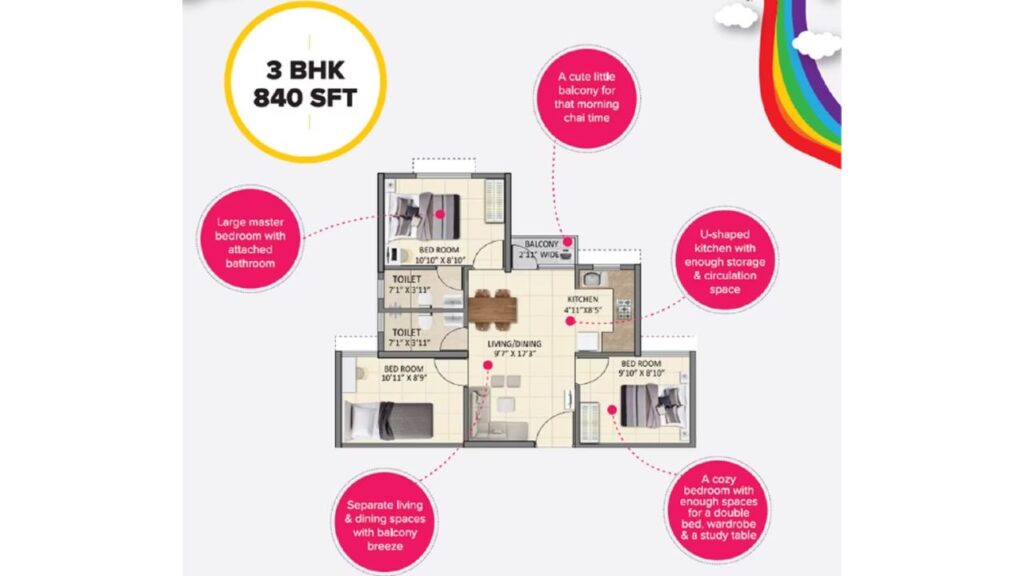 3bhk flats in uttarpara